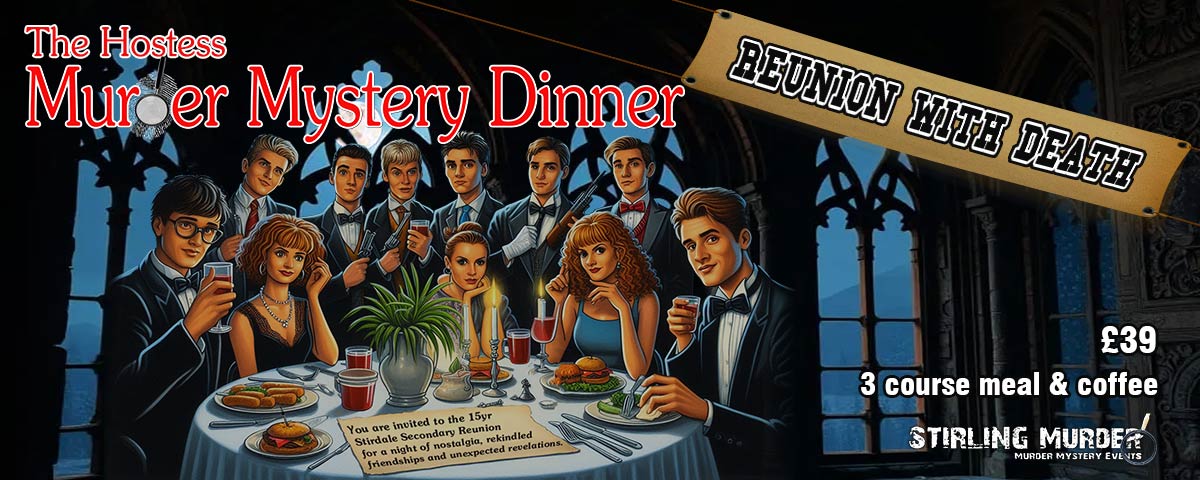 reunion with death murder mystery Saturday 1st November